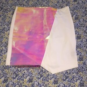 UNIF white Reflective Skirt!!